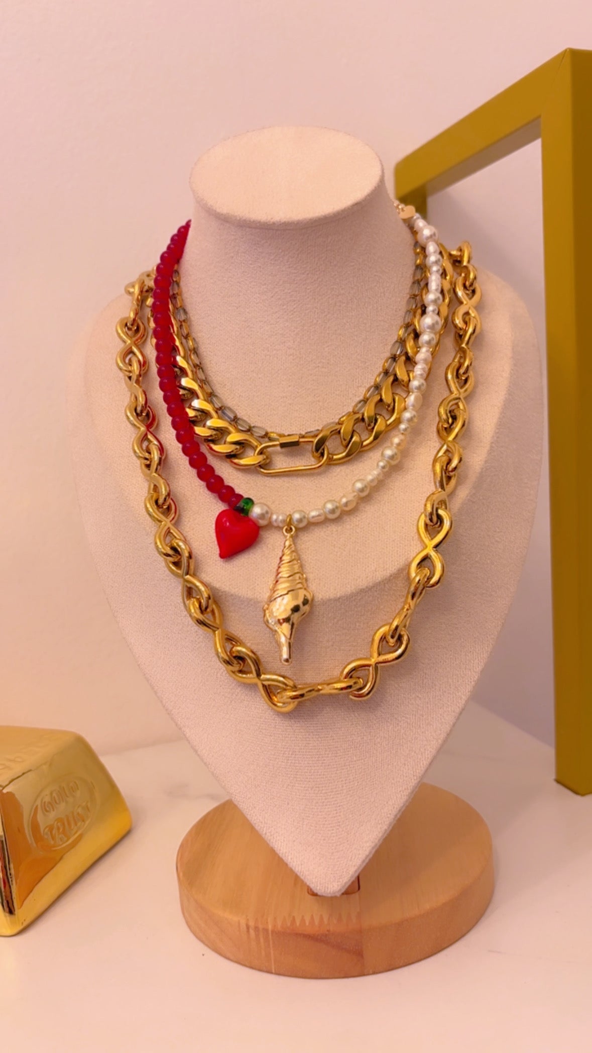 Collar de perlas caracol