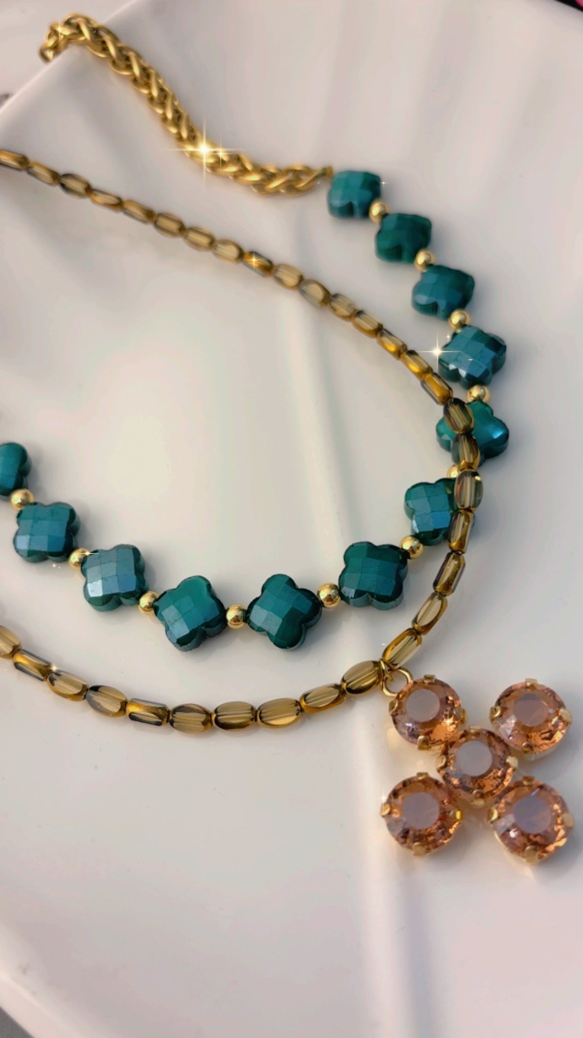 Collar cristal ámbar