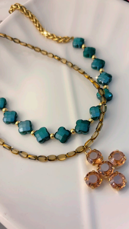 Collar cristal ámbar