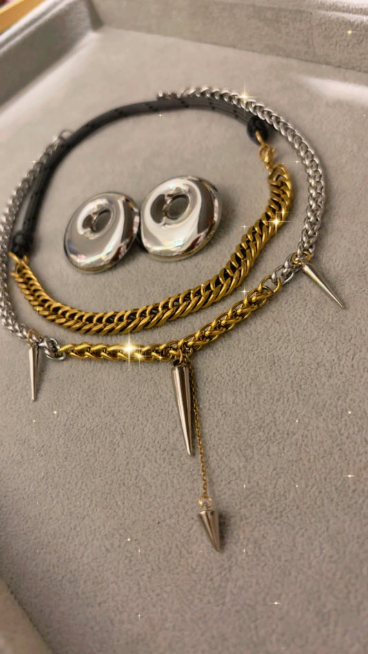 Aretes plateados Dona