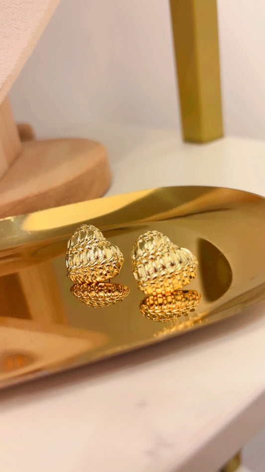 Aretes cora gold