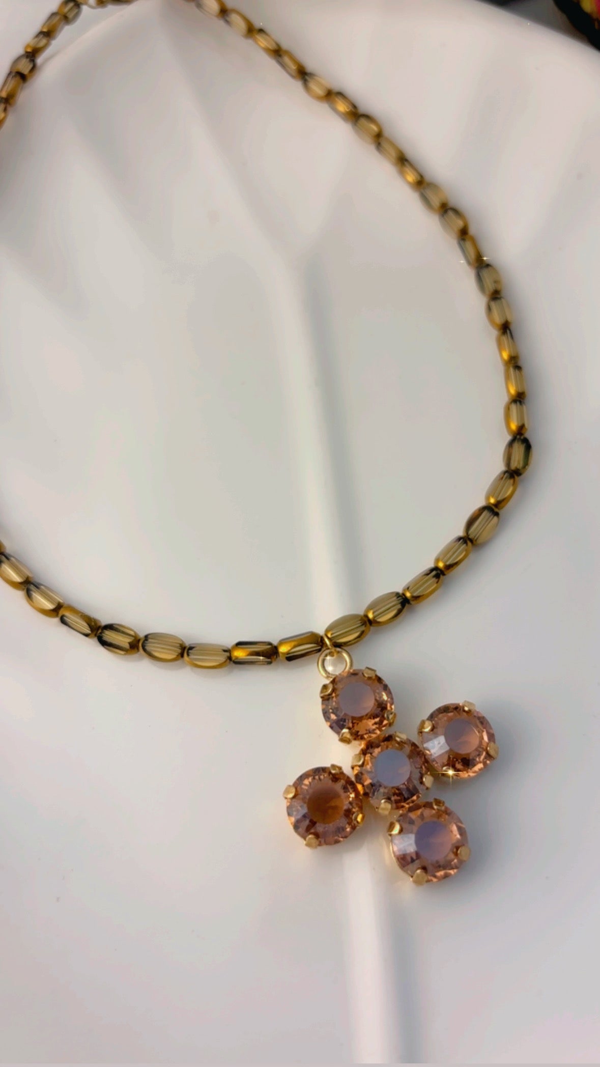 Collar cristal ámbar