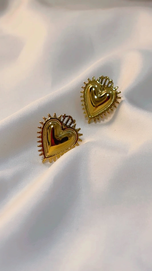 Aretes sagrado corazón