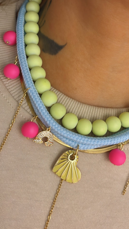 Collar doble Cora agujeta